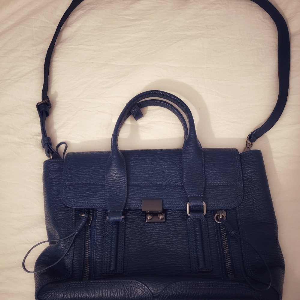 Navy Blue Medium Phillip Lim Pashli Satchel